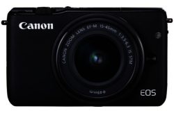Canon EOS M10 Compact System Camera with 15-45mm Lens -Black